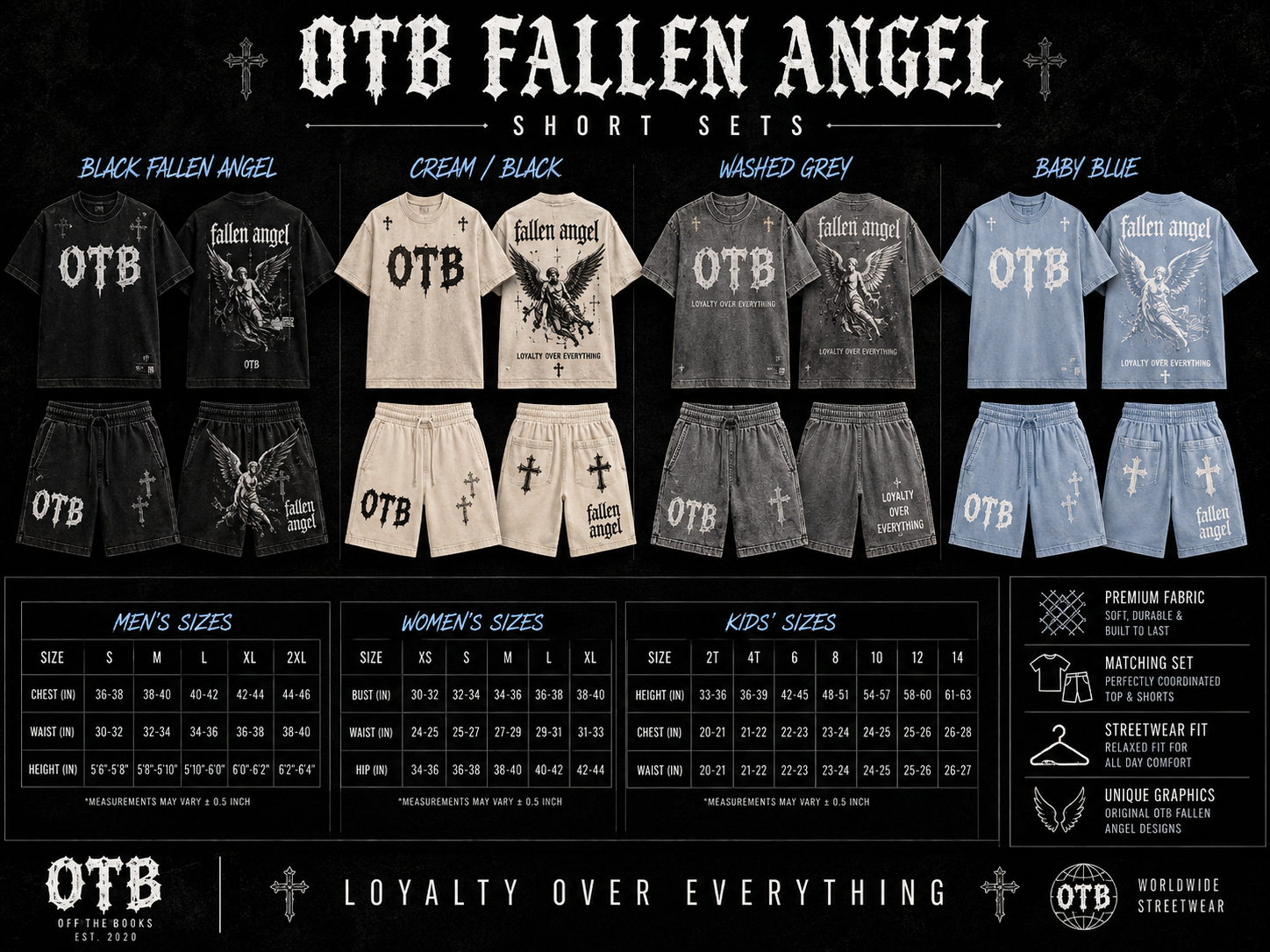 OTB Fallen Angel Short Sets